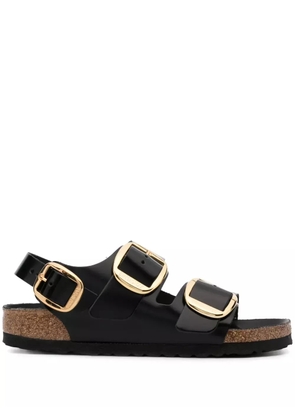 Birkenstock Milano leather flat sandals - Black