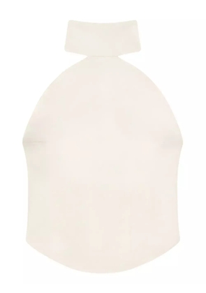 Courrèges Ellipse high-neck sleeveless top - Neutrals