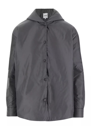 ASPESI hooded button-fastening jakcet - Grey
