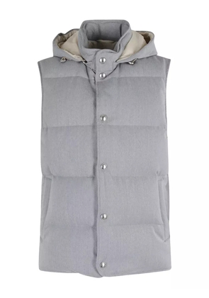 Eleventy hooded quilted gilet - Grey