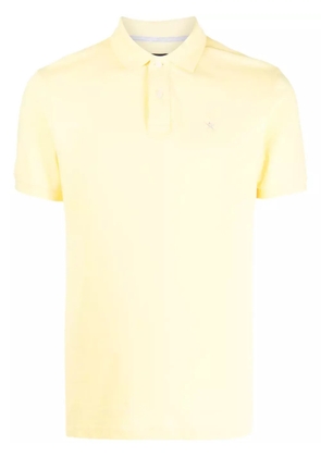 Hackett embroidered-logo cotton polo shirt - Yellow