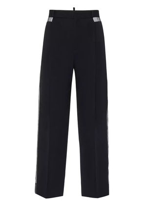 DSQUARED2 virgin wool straight-leg trousers - Black