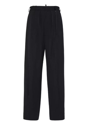 DSQUARED2 virgin wool straight-leg trousers - Black