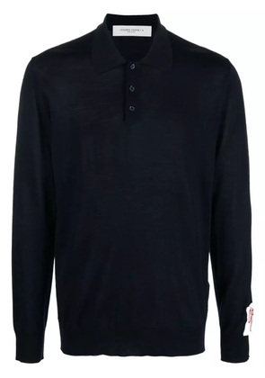 Golden Goose virgin wool polo shirt - Blue