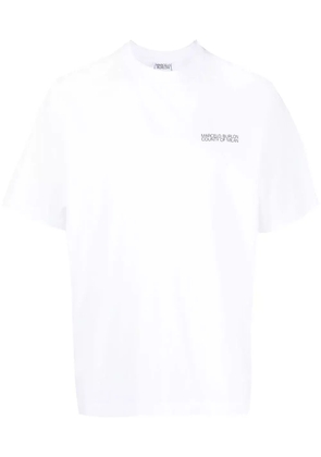 COUNTY OF MILAN Cross Over cotton T-shirt - White