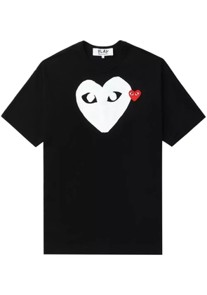 Comme Des Garçons Play Heart Logo cotton T-shirt - Black