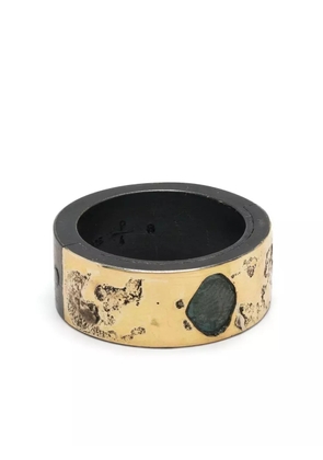 Parts of Four Sistema gold-plated diamond ring - Black