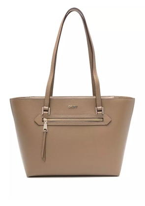 DKNY logo-lettering tote bag - Neutrals