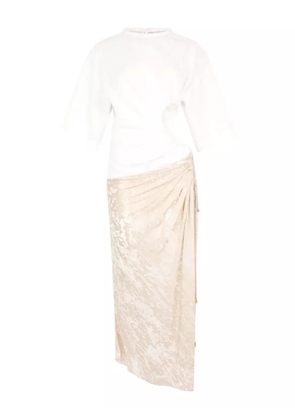 Roberto Cavalli cut-out dress - Neutrals