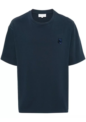 Maison Kitsuné Fox-motif cotton T-shirt - Blue