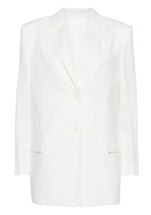 Juun.J single-breasted cotton blazer - White