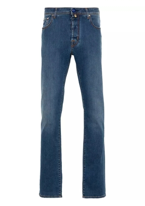 Jacob Cohën logo-patch jeans - Blue