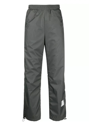 Thom Browne logo-patch sheer-ripstop track pants - Grey