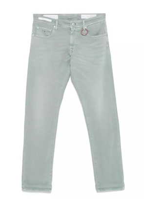 Sartoria Tramarossa logo-patch trousers - Green