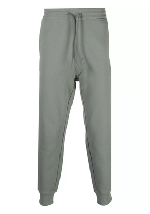 Y-3 logo-patch organic-cotton track pants - Green