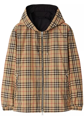 Burberry reversible check jacket - Brown