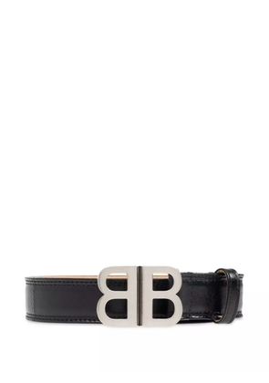 Balenciaga logo-buckle belt - Black