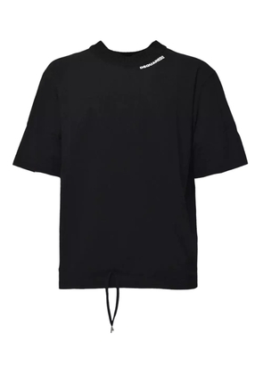 DSQUARED2 drawstring-hem T-shirt - Black
