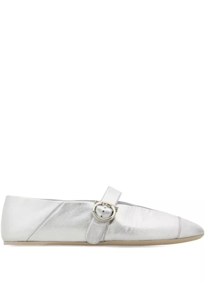 Ferragamo Gancini ballet flats - Silver