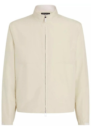 Zegna silk bomber jacket - Neutrals