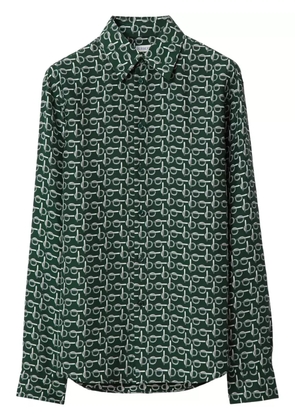 Burberry B silk shirt - Green
