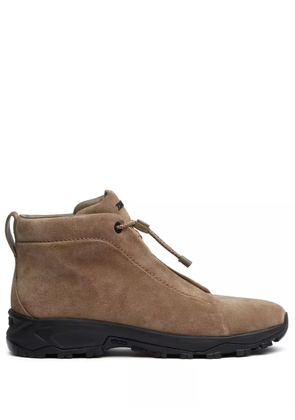 Zegna Triple Stitch Vetta suede sneakers - Brown