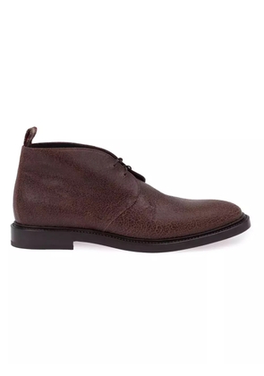 L'Eclaireur Made By Raparo crack-effect ankle boots - Brown