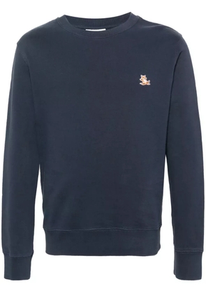 Maison Kitsuné fox-motif sweatshirt - Blue