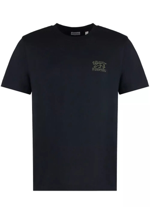 Burberry embroidered-logo T-shirt - Blue