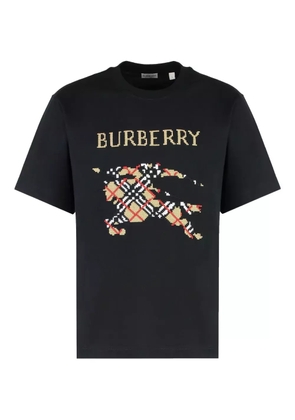 Burberry logo-instarsia T-shirt - Black