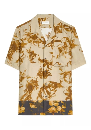 DRIES VAN NOTEN floral-print shirt - Yellow