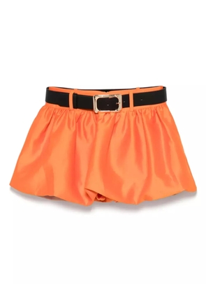 Self-Portrait satin skirt - Orange