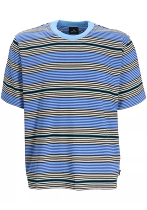 PS Paul Smith striped organic cotton T-shirt - Blue