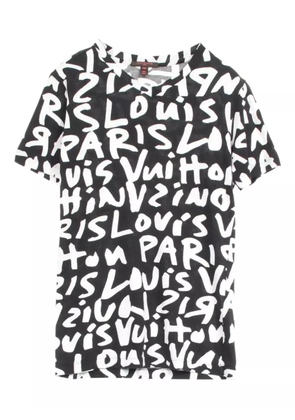 Louis Vuitton Pre-Owned 2010 logo-print T-shirt - Black