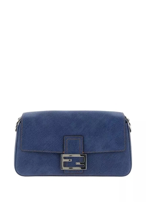 FENDI Rome leather shoulder bag - Blue