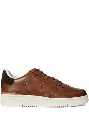 Polo Ralph Lauren leather low-top sneakers - Brown