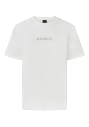 PINKO embroidered logo t-shirt - White