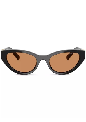 Miu Miu Eyewear geometric-frame sunglasses - Black