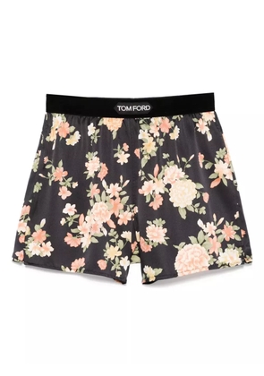 TOM FORD floral-print shorts - Black