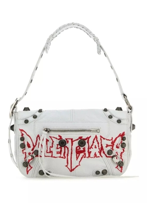Balenciaga Le Cagole XS DIY Metal messenger bag - White