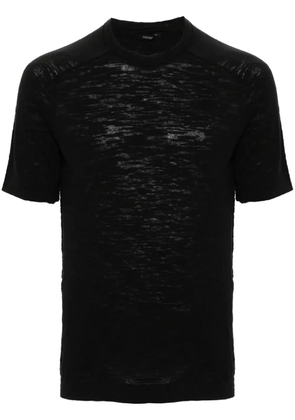 Transit slub-texture T-shirt - Black