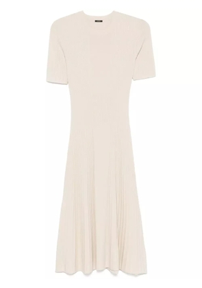 JOSEPH fine-ribbed midi dress - Neutrals