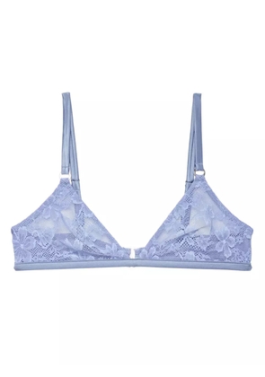 Fleur Du Mal Le Stretch lace triangle bra - Blue