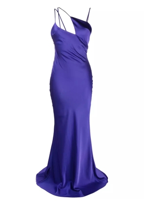 The Attico Melva asymmetric sleeveless gown - Purple