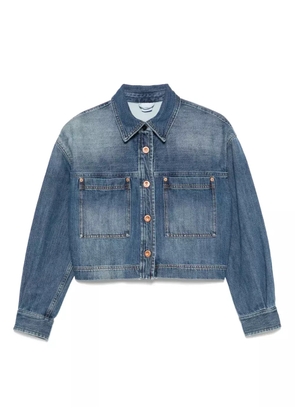 ASPESI cropped denim jacket - Blue
