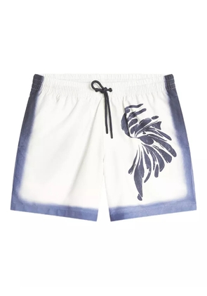 DRIES VAN NOTEN printed swim shorts - White