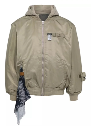 Musium Div. hooded zip-up jacket - Neutrals
