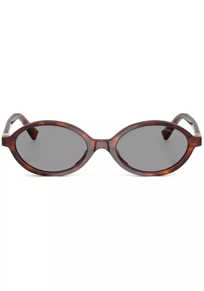 Miu Miu Eyewear oval-frame sunglasses - Brown