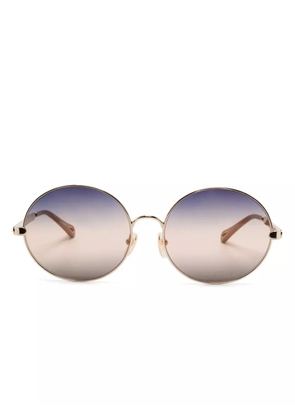 Chloé Eyewear round-frame sunglasses - Gold