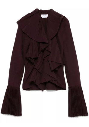 Alexander McQueen plissé top - Red